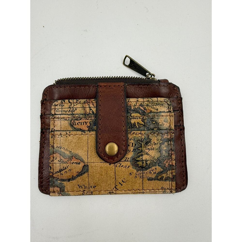 NWT Patricia Nash Women's Cassis Card Case Wallet map print $49
